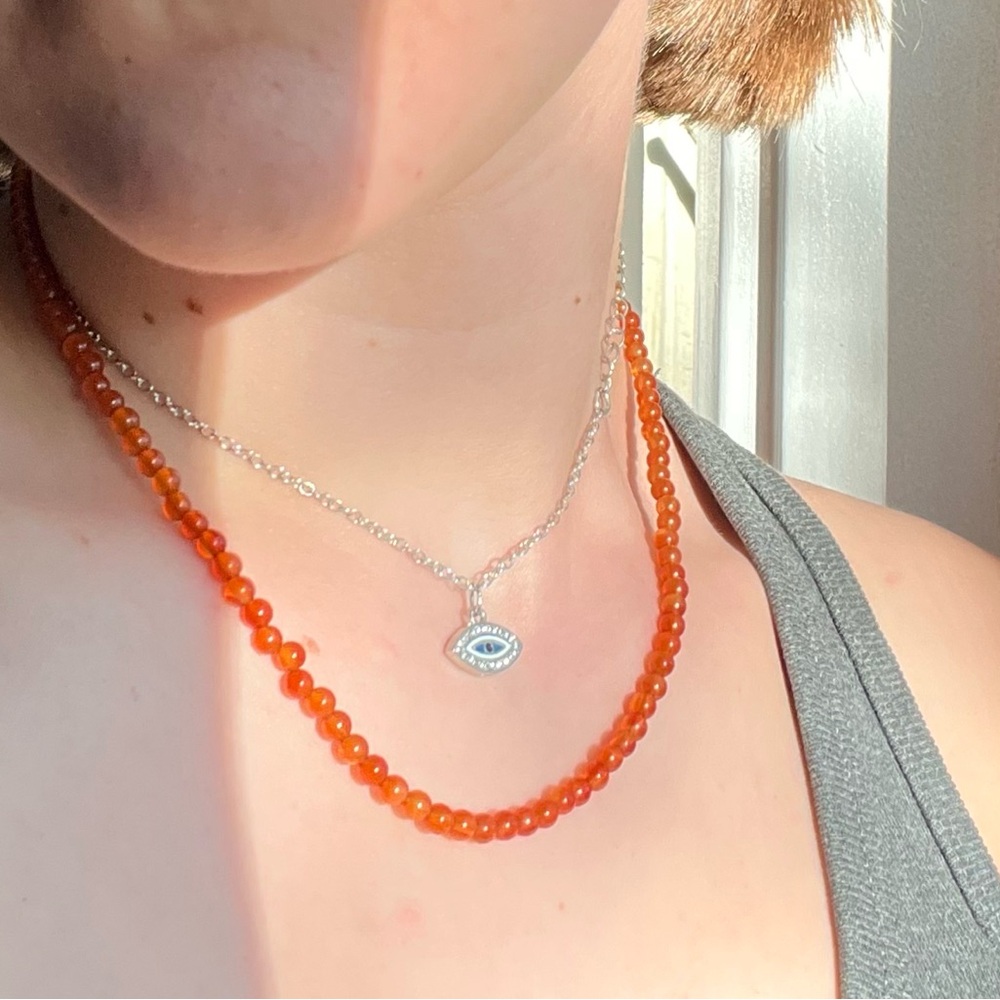 Necklace with eye charm